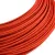 Creative Cables textil lámpakábel Extra alacsony feszültségű tápkábel, selyemhatású anyaggal bevonva, piros RM09