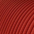 Creative Cables textil lámpakábel Extra alacsony feszültségű tápkábel, selyemhatású anyaggal bevonva, piros RM09
