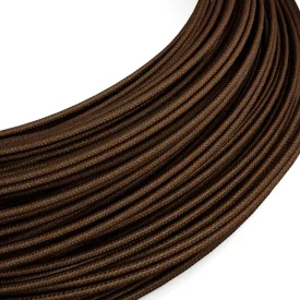   Creative Cables textil lámpakábel Extra alacsony feszültségű tápkábel, selyemhatású anyaggal bevonva, barna RM13