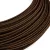 Creative Cables textil lámpakábel Extra alacsony feszültségű tápkábel, selyemhatású anyaggal bevonva, barna RM13
