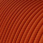 Creative Cables textil lámpakábel Extra alacsony feszültségű tápkábel, selyemhatású anyaggal bevonva, narancssárga RM15