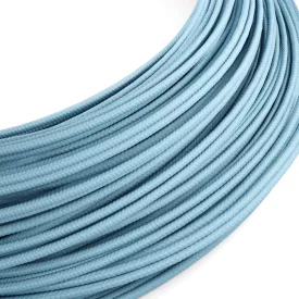   Creative Cables textil lámpakábel Extra alacsony feszültségű tápkábel, selyemhatású anyaggal bevonva, világoskék RM17