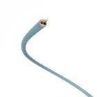 Creative Cables textil lámpakábel Extra alacsony feszültségű tápkábel, selyemhatású anyaggal bevonva, világoskék RM17
