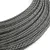 Creative Cables textil lámpakábel Extra alacsony feszültségű tápkábel, selyemhatású anyaggal bevonva, fekete-fehér cikk-cakk mintás