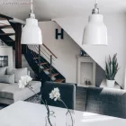 Kerek elektromos kábel RC01 fehér pamut egyszínű anyaggal bevonva - háromeres