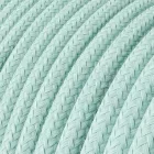 Kerek elektromos kábel, pamut egyszínű RC18 Celadon Zöld - három eres