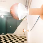 Kerek elektromos kábel RC21 Cerulean pamut egyszínű szövettel borítva