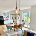 Kerek elektromos kábel, pamut egyszínű RC34 tej és menta anyaggal bevonva