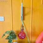 Kerek elektromos kábel, pamut egyszínű RC34 tej és menta anyaggal bevonva