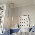 2XL juta és nyers pamut csavart kötélkábel, 2x0,75 elektromos kábel. 24 mm átmérőjű