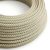 Kerek elektromos kábel Green Thyme Lozanga Cotton és Natural Linen RD62 bevonattal