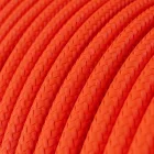 Kerek elektromos kábel Rayon egyszínű RF15 Fluo Orange anyaggal borított