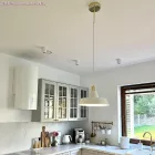 Kerek elektromos kábel RM00 Ivory műselyem egyszínű szövettel borítva