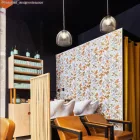 Kerek elektromos kábel RM01 fehér műselyem egyszínű szövettel borítva