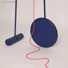 Kerek elektromos kábel RM08 fukszia műselyem egyszínű szövettel borítva