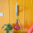 Kerek elektromos kábel RM17 Baby Azure rayon egyszínű szövettel borítva