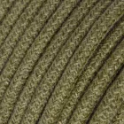 Kerek elektromos kábel Sima Bark Brown RN26 Jutával borítva