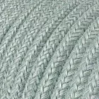 Kerek pamut borítású elektromos kábel - Blue Haze RX12