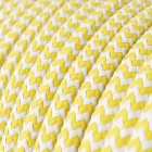 Kerek elektromos kábel, műselyem anyaggal bevont ZigZag RZ10 sárga