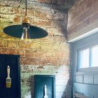 Csavart elektromos kábel tömör selyem hatású TM19 Burgundy szövettel borítva