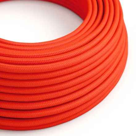 Creative Cables lámpakábel Kerek elektromos kábel RF15 narancssárga fluoreszkáló rayon
