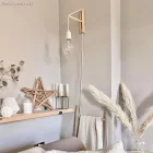 Kerek elektromos kábel RC16 halványrózsaszín pamut egyszínű szövettel borítva