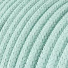 Kerek elektromos kábel, pamut egyszínű RC18 Celadon Zöld - három eres
