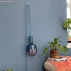 Kerek elektromos kábel RC21 Cerulean pamut egyszínű szövettel borítva