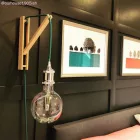 Kerek elektromos kábel RC21 Cerulean pamut egyszínű szövettel borítva