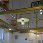 Kerek elektromos kábel, pamut egyszínű RC34 tej és menta anyaggal bevonva