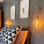 Kerek elektromos kábel ősi rózsaszín csíkos pamut és természetes vászon RD51 bevonattal