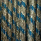 Kerek elektromos kábel Steward Blue Stripes Cotton és Natural Linen RD55 bevonattal