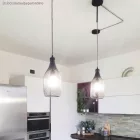 Kerek elektromos kábel antracit Lozanga pamut és természetes len RD64 bevonattal