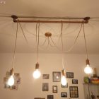 Kerek elektromos kábel ókori rózsaszín cikcakk pamuttal és természetes vászonnal RD71