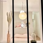 Kerek elektromos kábel ókori rózsaszín cikcakk pamuttal és természetes vászonnal RD71