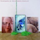 Kerek elektromos kábel Rayon egyszínű RF06 Fluo Green anyaggal borított