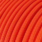 Kerek elektromos kábel Rayon egyszínű RF15 Fluo Orange anyaggal borított