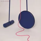 Kerek elektromos kábel RM08 fukszia műselyem egyszínű szövettel borítva