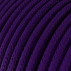 Kerek elektromos kábel RM14 lila műselyem egyszínű szövettel borítva
