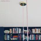 Kerek elektromos kábel RM16 Baby Pink egyszínű műselyem szövettel borítva