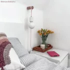 Kerek elektromos kábel RM16 Baby Pink egyszínű műselyem szövettel borítva