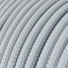 Kerek elektromos kábel Rayon egyszínű RM30 szövettel borított világos kékszürke