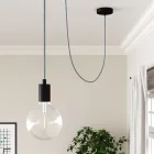 Kerek elektromos kábel Rayon egyszínű RM30 szövettel borított világos kékszürke