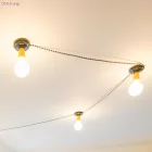 Kerek elektromos kábel Rayon Bicolored RP04 Black borítással