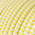 Kerek elektromos kábel, műselyem anyaggal bevont ZigZag RZ10 sárga