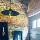 Csavart elektromos kábel tömör selyem hatású TM19 Burgundy szövettel borítva