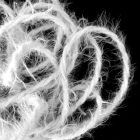 Marlene csavart világítókábel szőrös hatású anyaggal bevonva, Sima fehér TP01