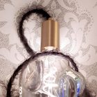 Marlene csavart világítókábel szőrös hatású anyaggal bevonva, Sima fekete TP04