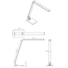 Fabasluce asztali lámpa FABAS LUCE darázs 3265-30-101 asztali lámpa fekete led LED IP20 Ø0cm