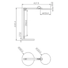 Fabasluce asztali lámpa FABAS LUCE regina 3551-30-101 asztali lámpa fekete led LED Ø15cm